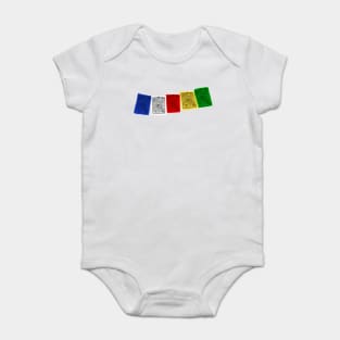 Prayer Flags Nepal Peace Baby Bodysuit